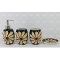 Embossed Ceramic Bathroom Set on Promotion